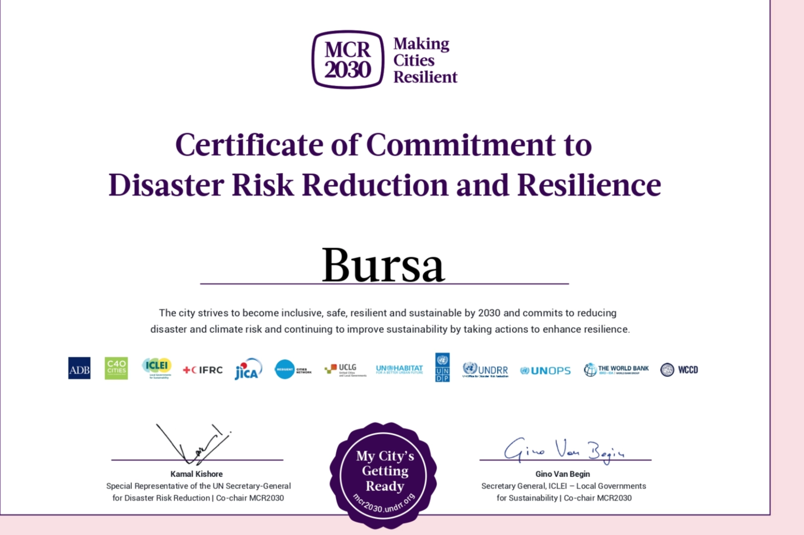 Bursa Büyükşehir’den uluslararası ‘dirençli’ işbirliği