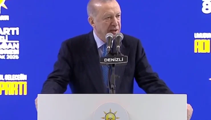 Cumhurbaşkanı Erdoğan Denizli kongresinde konuşuyor