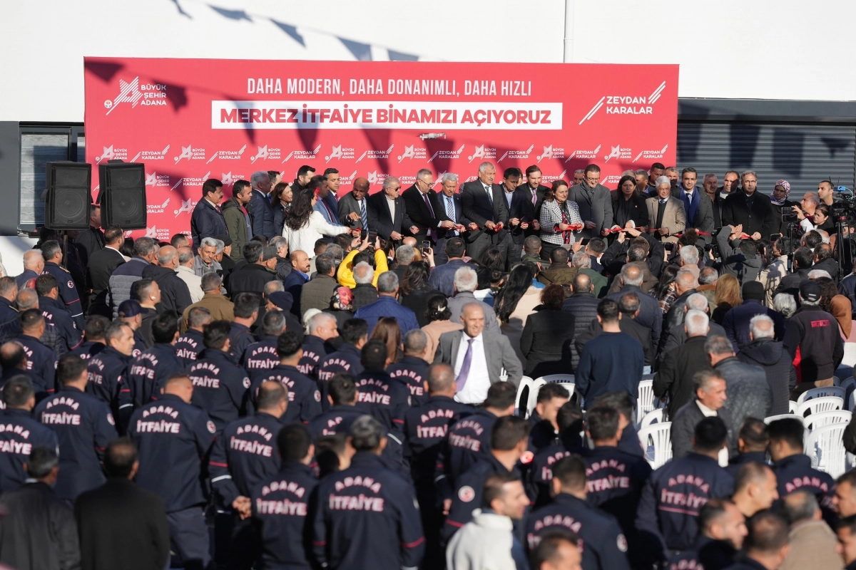 Adana’da yeni itfaiye binasına coşkulu açılış