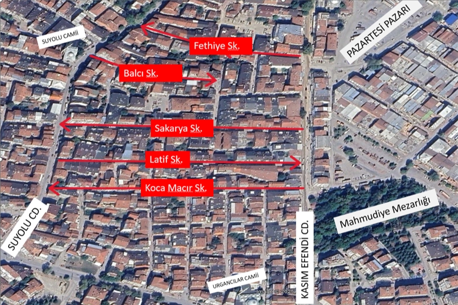 Bursa İnegöl’de iki mahallede tek yön uygulaması
