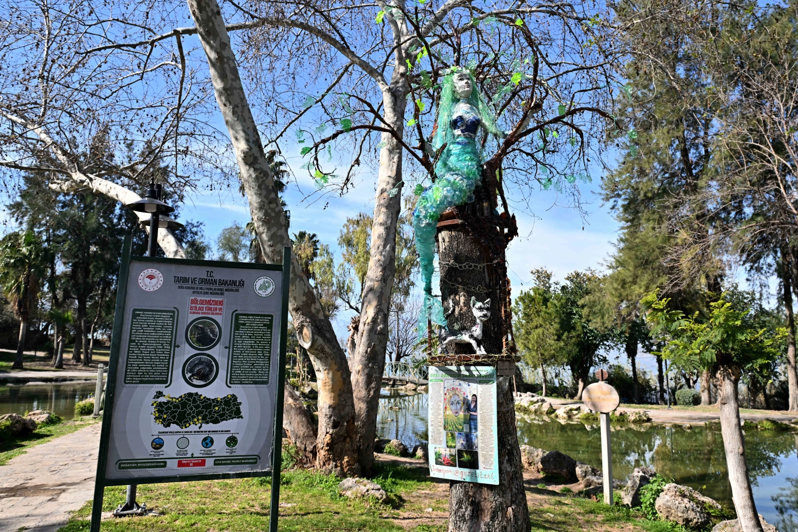 Muratpaşa’da atıklardan sanata… Puşkin’in şiiri heykele dönüştü