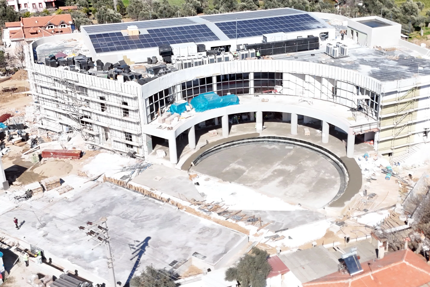 Muğla’da Milas’ın yeni Kültür ve Sanat Merkezinde çalışmalar devam ediyor