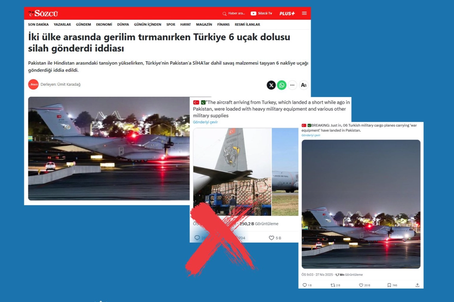 Türkiye’den Pakistan’a silah iddiasına yalanlama