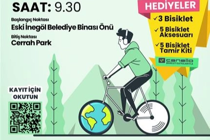 Bursa İnegöl’den Dünya Çevre Günü’ne bisikletli mesaj