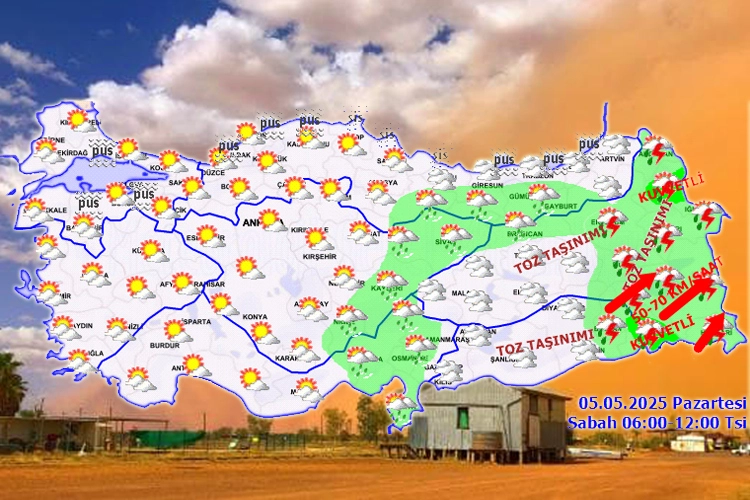 Doğu ve Güneydoğu’ya toz taşınımı uyarısı!