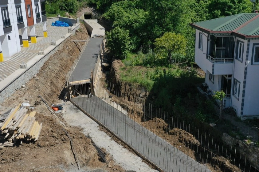 Ordu Altınordu’da alt yapı çalışmaları sürüyor