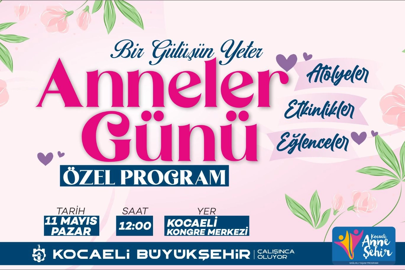Kocaeli Büyükşehir’den annelere özel program