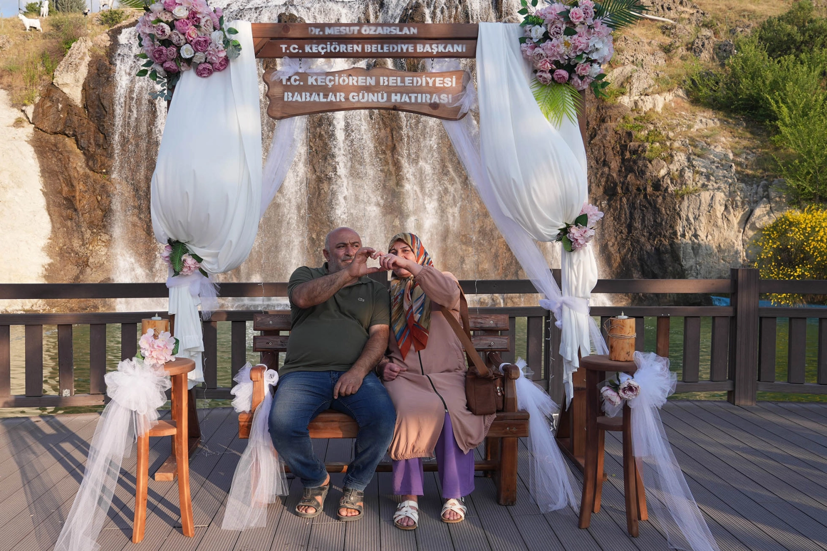 Ankara Keçiören’de babalara özel çekim alanı