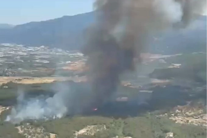 İzmir Bornova Yakaköy’de orman yangınına hızlı müdahale