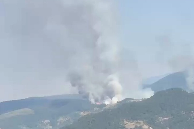 Balıkesir Sındırgı’da orman dışı alanda yangın!