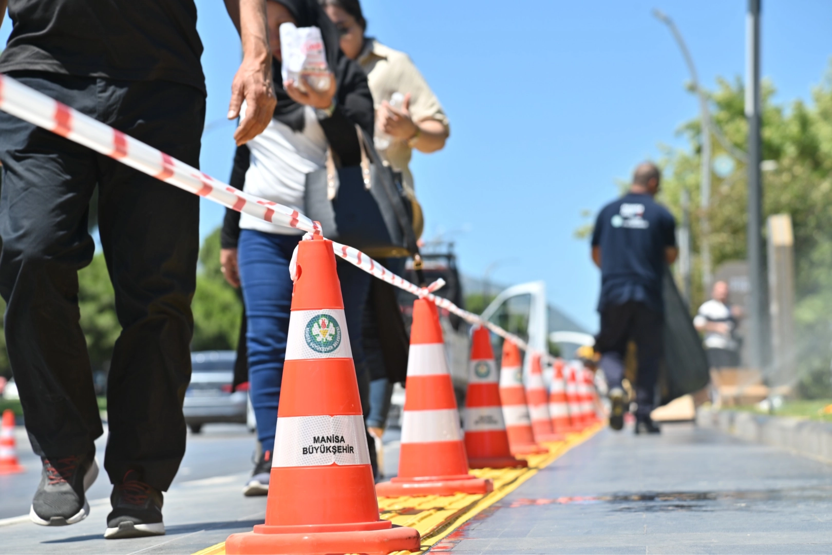 Manisa’da ‘hissedilebilir zemin’ uygulaması