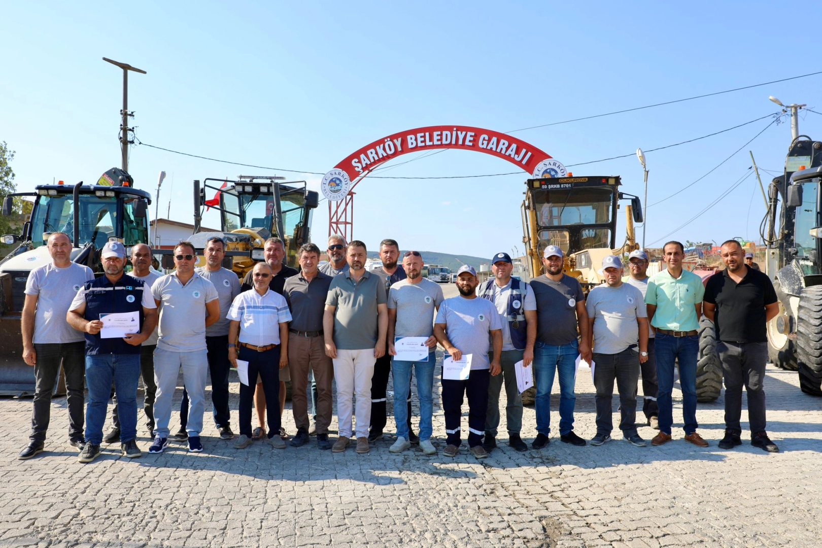 Tekirdağ Şarköy’ün kahraman personeline takdir belgesi