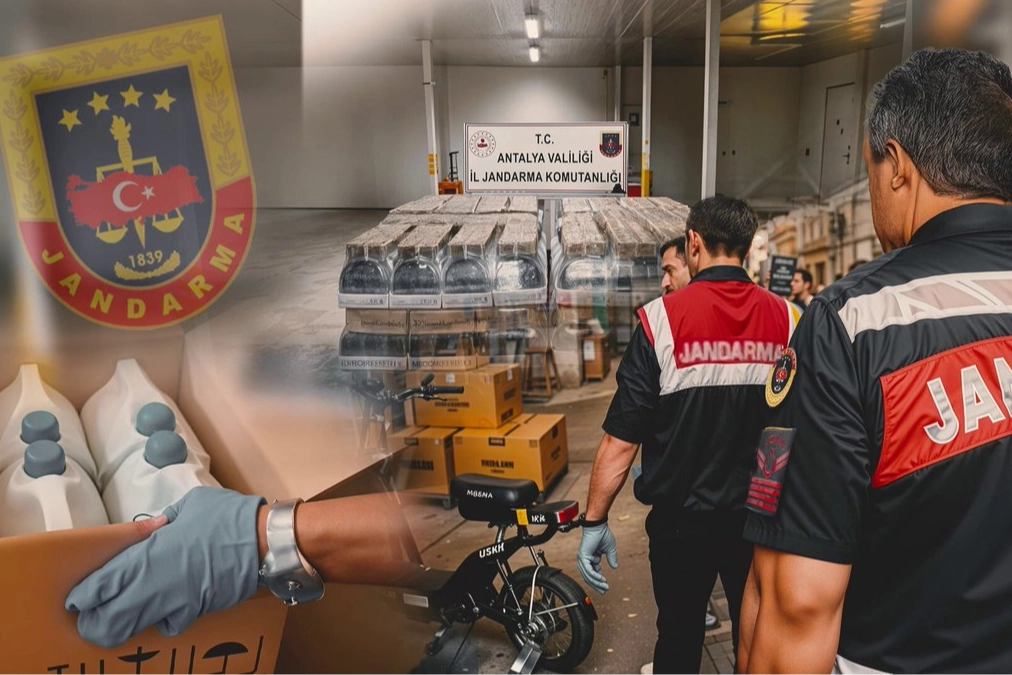 Antalya’da 120 bin litre sahte alkol! 7 şüpheli gözaltında