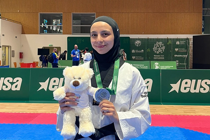 Konyalı milli sporcu Saliha’dan Avrupa ikinciliği