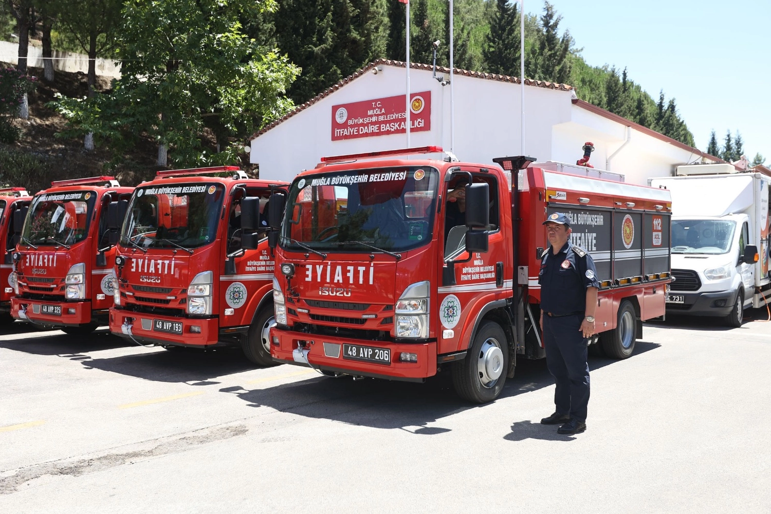 Muğla İtfaiyesi’ne 72 yeni araç