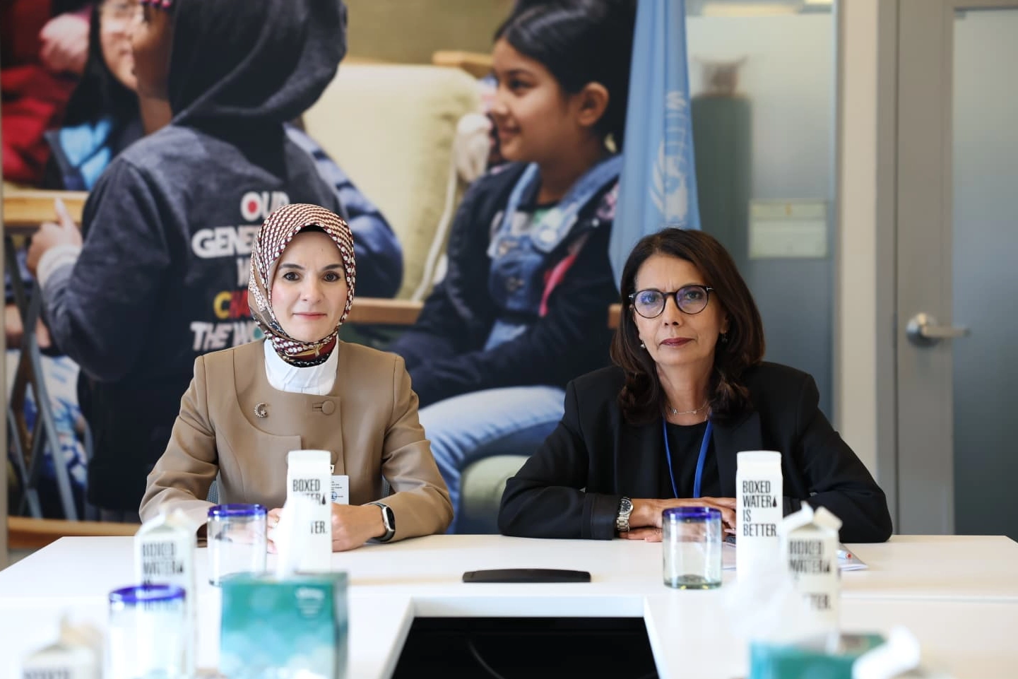 Bakan Göktaş, Najat Maalla M’jid ile buluştu