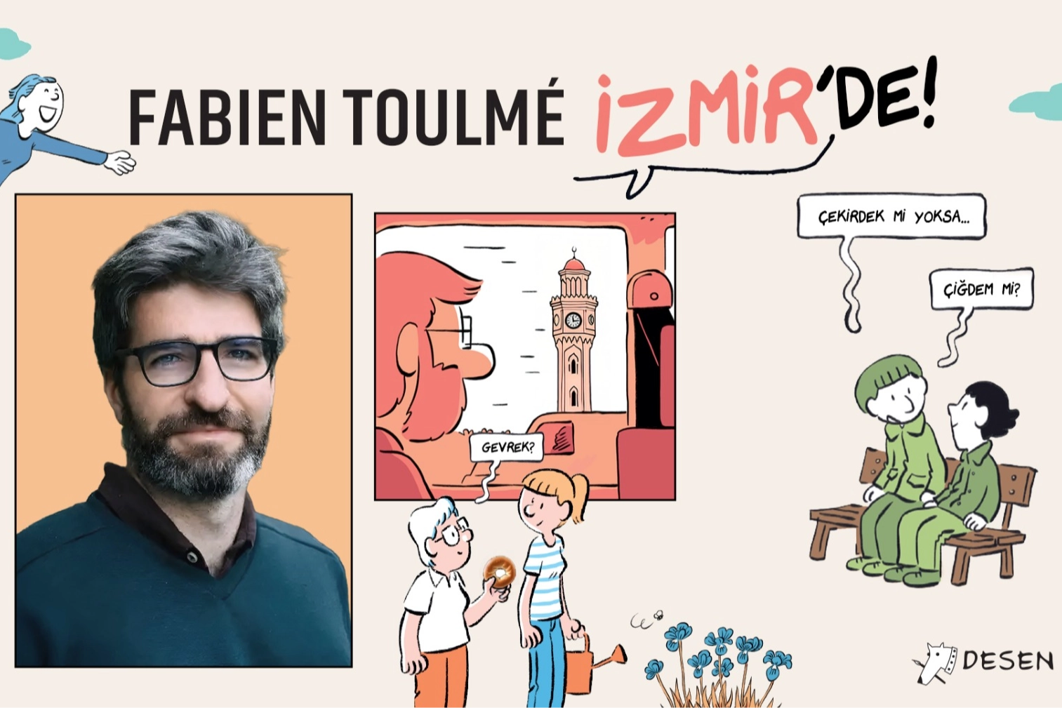 Desen Yayınları’nın ödüllü çizeri Fabien Toulmé İzmir’e geliyor
