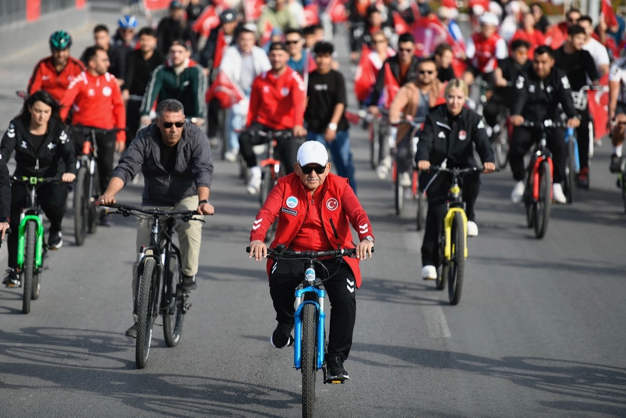 Kayseri ‘Cumhuriyetin Gücüyle’ pedalladı