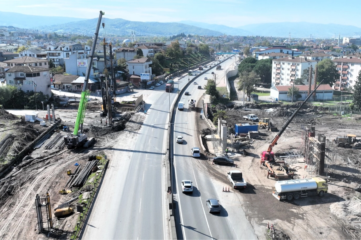 Kocaeli  Başiskele’de fore kazıklar çakılıyor