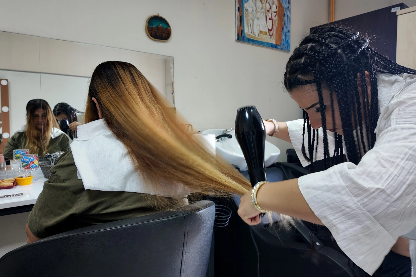 Kocaeli’de en özel kuaförler yeteneklerini anneleriyle paylaştı