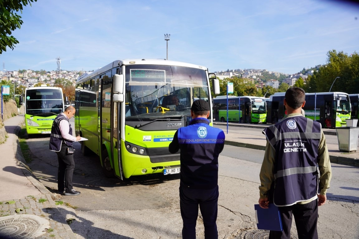 Kocaeli’de toplu taşımada 120 araca sıkı denetim