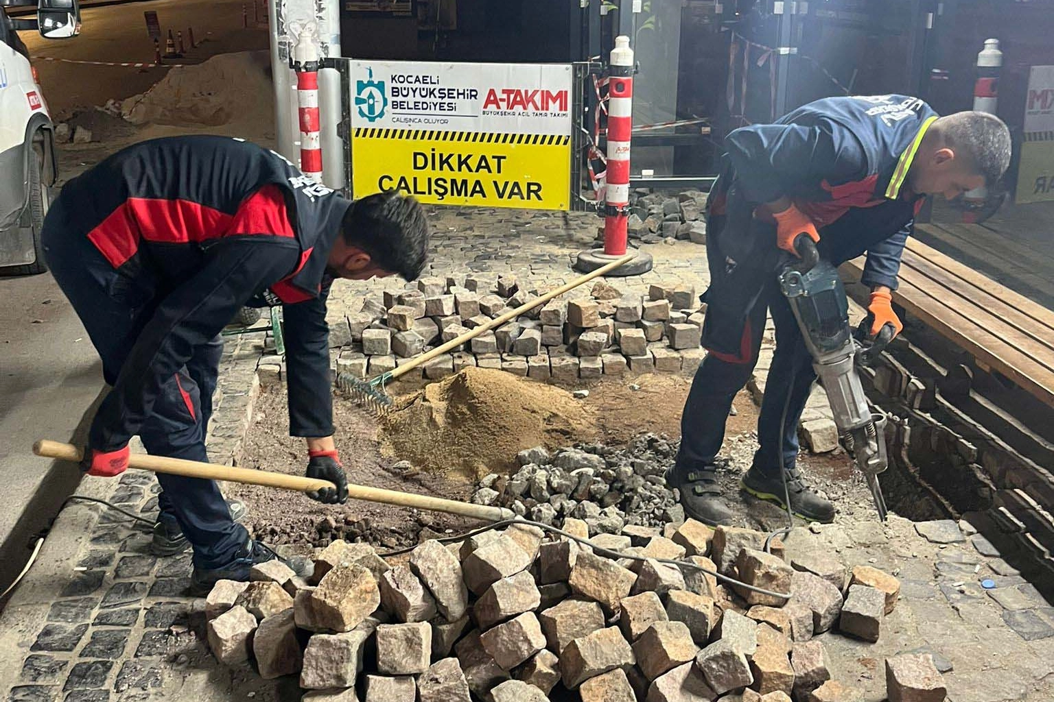 Kocaeli’de yaya yollarına konforlu dokunuş