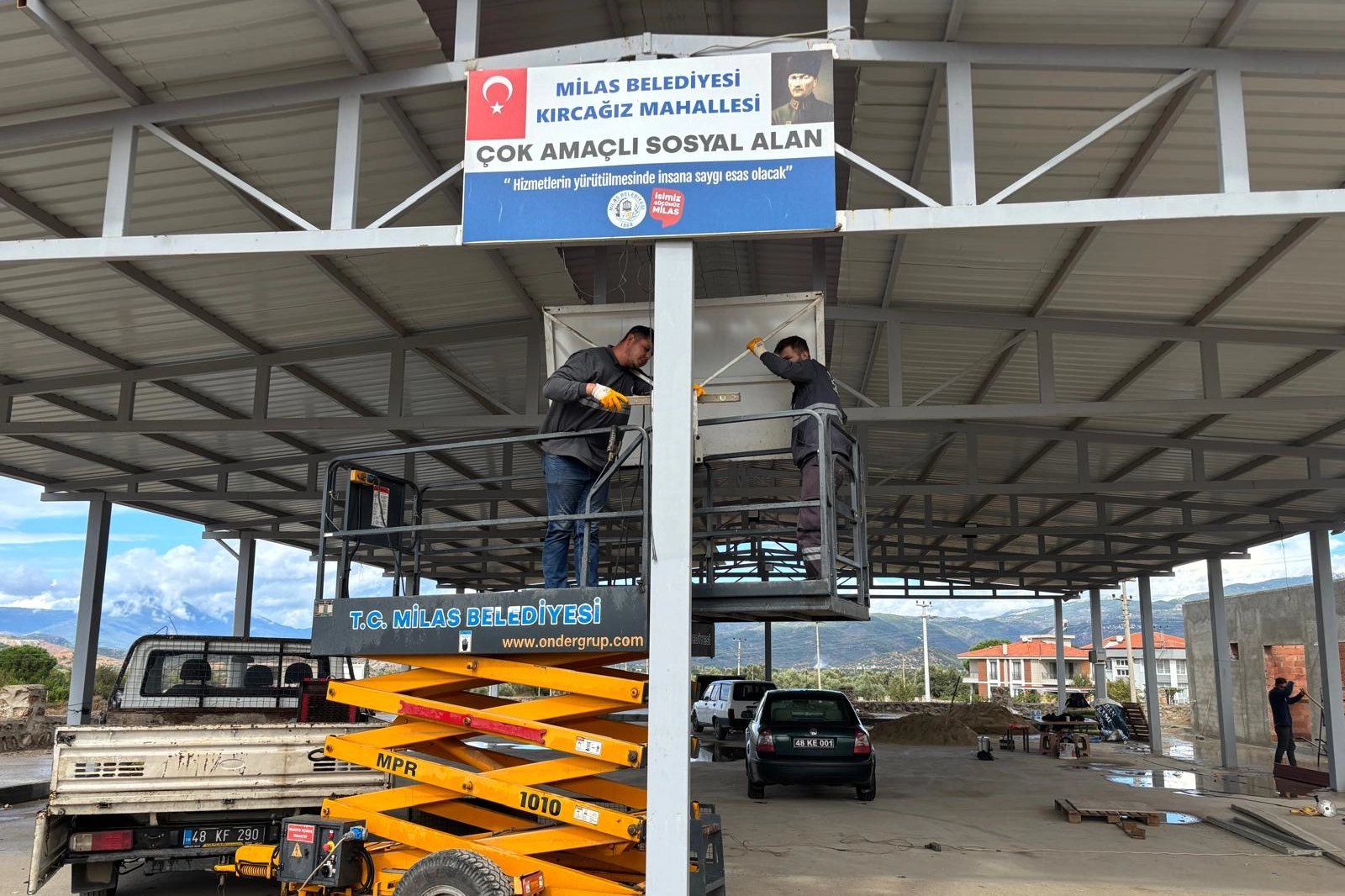 Muğla Milas’ta potaların kurulumu başladı