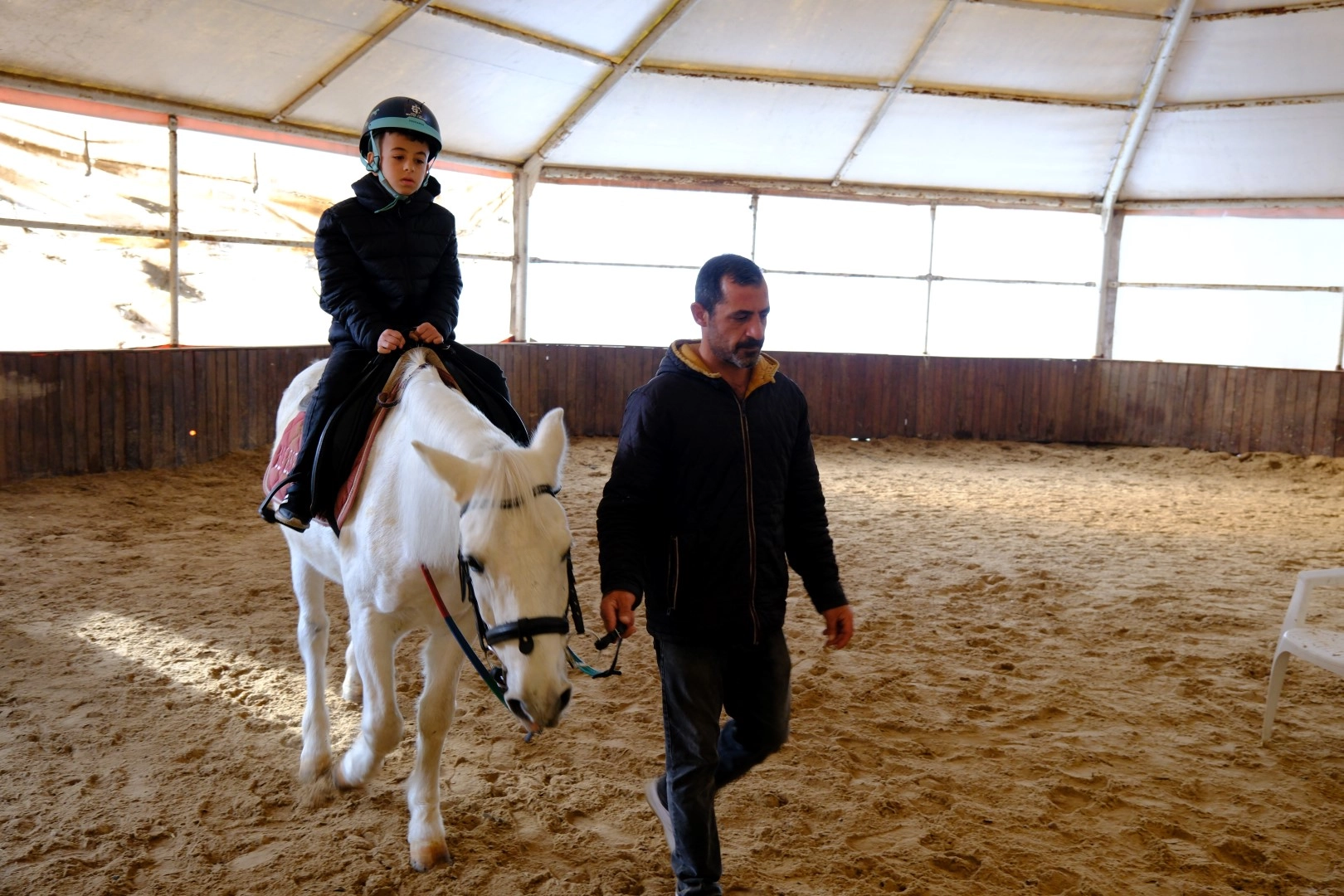 Kocaeli’de ara tatili at üstünde geçirdiler