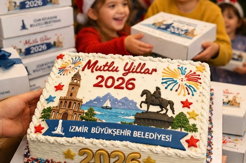İzmir’de yeni yıl pastaları bu yıl da Büyükşehir’den