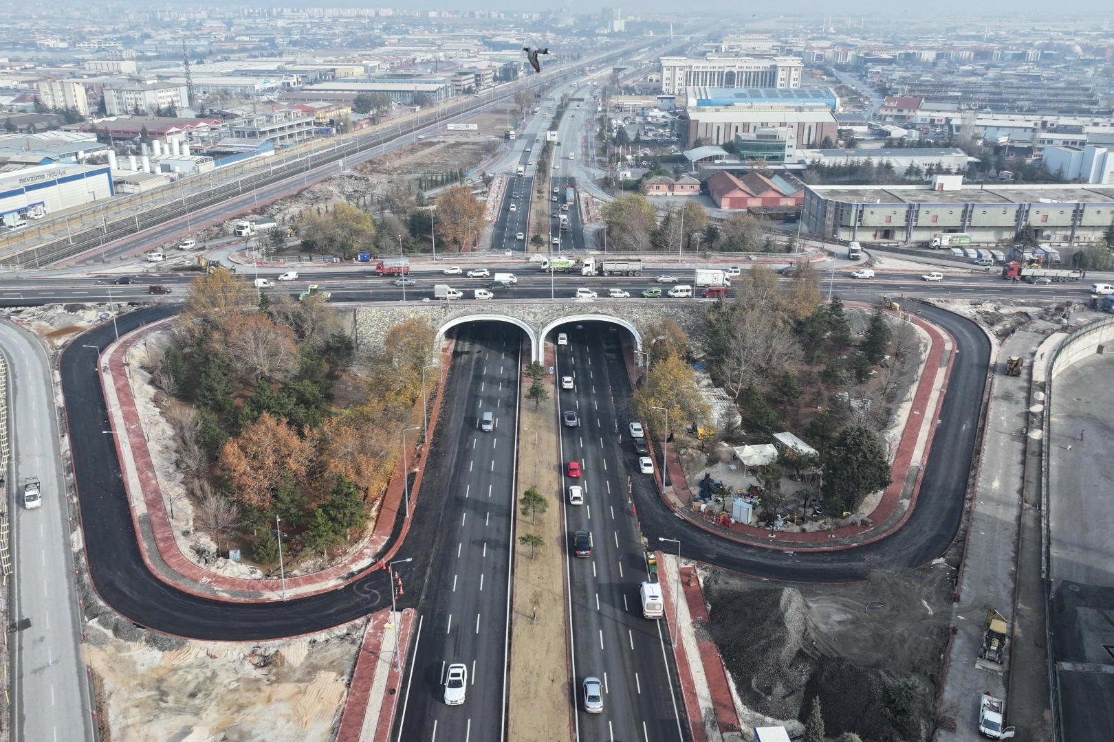 Konya Marangozlar Köprülü Kavşağı’nda iki şerit açıldı