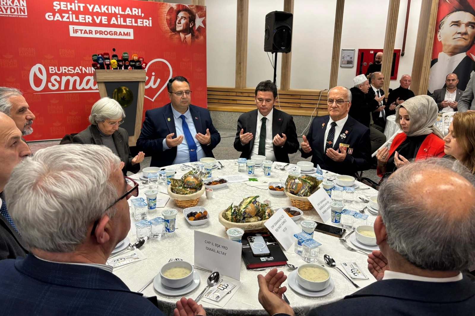 Bursa Osmangazi’den şehit ve gazi aileleri için anlamlı iftar