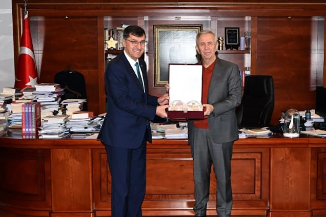 Eyüp Kahveci’den Mansur Yavaş’a ziyaret