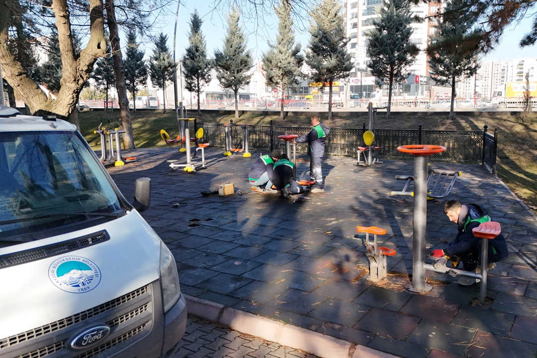 Kayseri Büyükşehir’den ‘yeşil alan’ çalışması