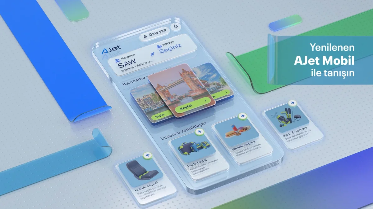 AJet Mobil Uygulaması Yenilendi: Seyahat Planlaması Daha Kolay ve Pratik