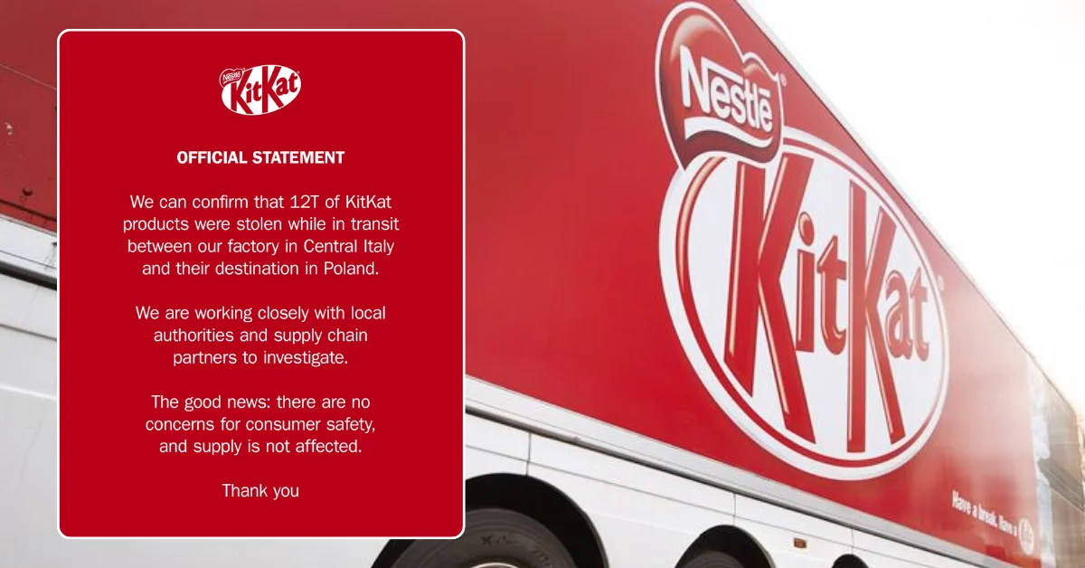 12 Ton Çikolatalı Gofret Gizemli Bir Şekilde Kayboldu: Dev Sevkiyatın Akıbeti Belirsiz