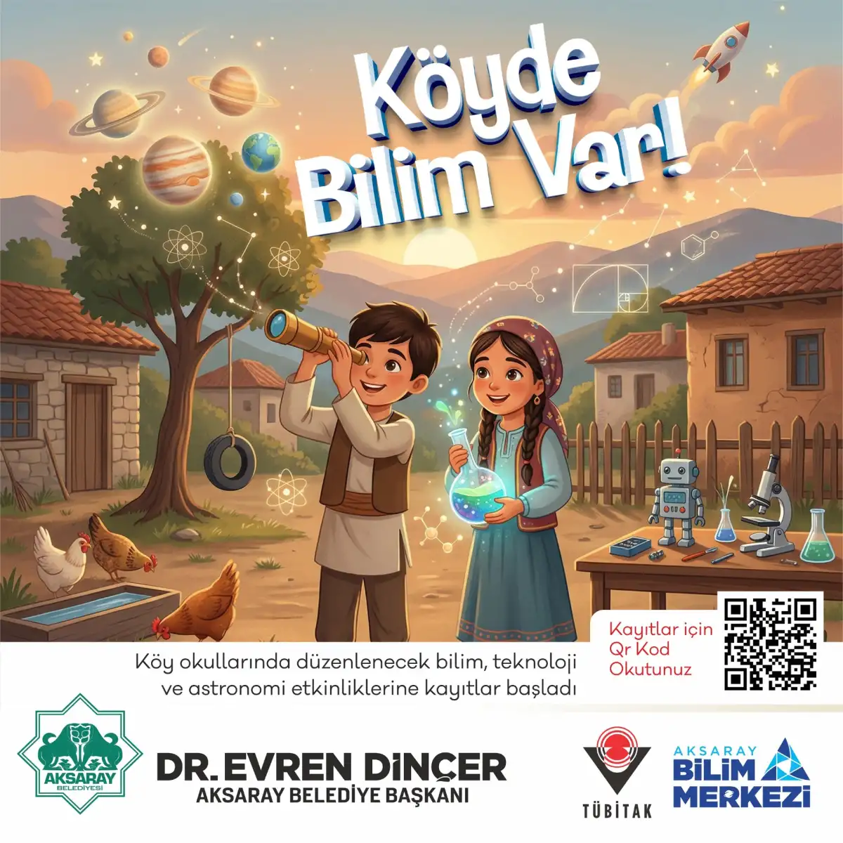 Aksaray’da Köy Okullarına Bilim Rüzgarı: “Köyde Bilim Var” Projesiyle Minik Kaşifler Keşfediyor