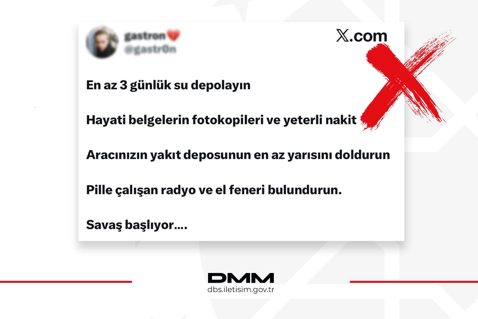 DMM’den Açıklama: ‘Savaş Başlayacak’ İddiaları Asılsız Çıktı, Panik Yaratmaya Yönelik Paylaşımlara Adli Süreç Başlatıldı