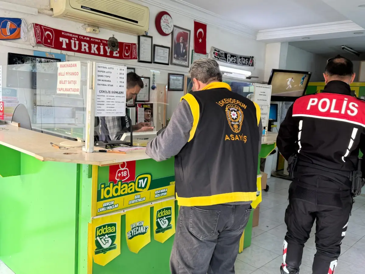 İskenderun’da Yasa Dışı Bahis Operasyonu: 1 Gözaltı, 1 Cep Telefonuna El Konuldu