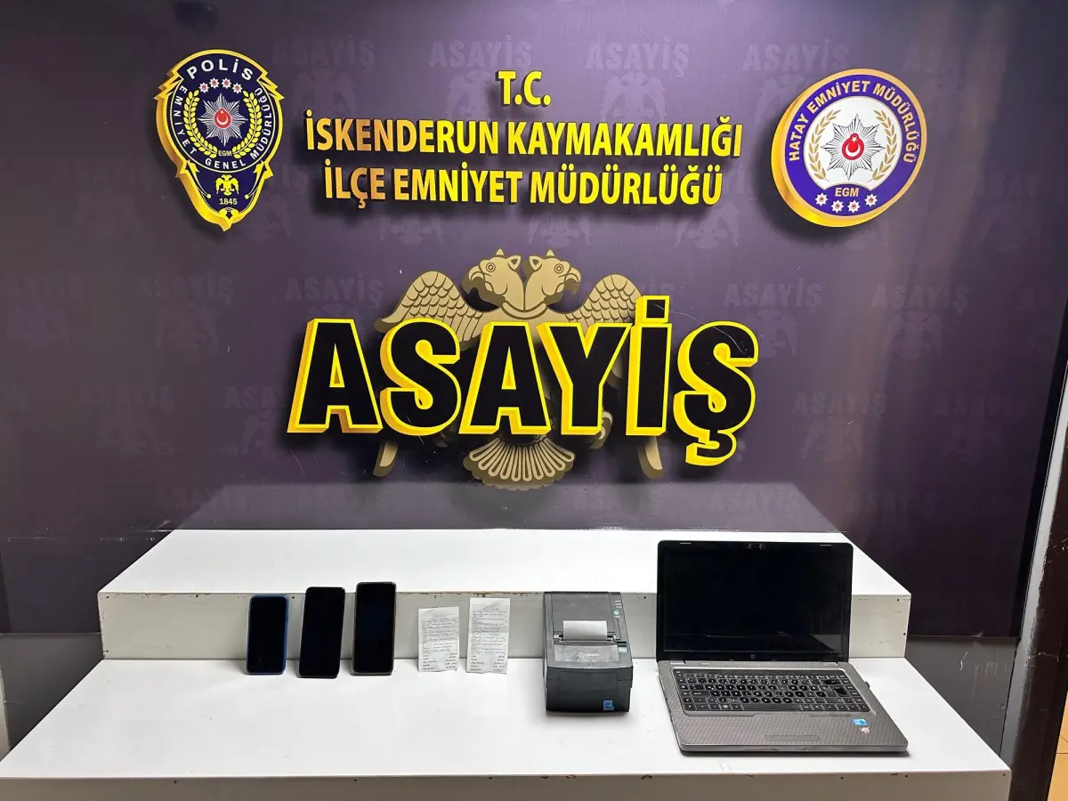 Hatay’da Yasa Dışı Bahis Operasyonu: 3 Gözaltı, Dijital Materyallere El Konuldu