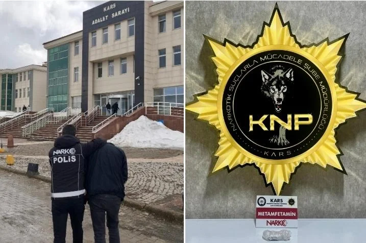 Kars’ta Narkotik Operasyonu: Durdurulan Araçta Metamfetamin Ele Geçirildi, Bir Şüpheli Tutuklandı