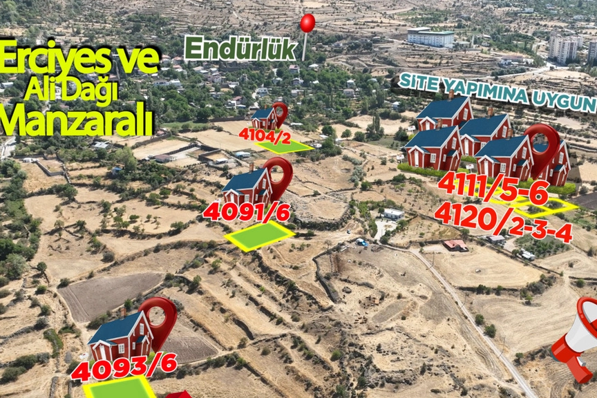 Talas’ta Villa Parseli Fırsatı: 36 Aya Varan Vade Farksız Taksitle Yatırım İmkanı