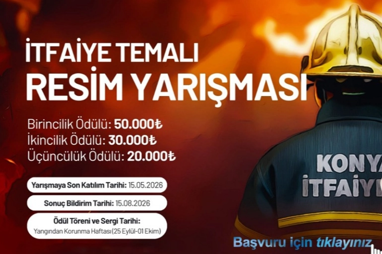 Konya Büyükşehir’den İtfaiyeyi Anlatan Ödüllü Resim Yarışması: Başvurular Başladı!