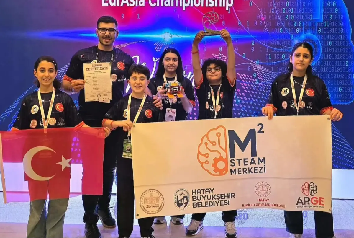 Hatay’dan Uluslararası Gurur: Fibonacci Robot Olimpiyatları’nda Avrasya Şampiyonu Oldular