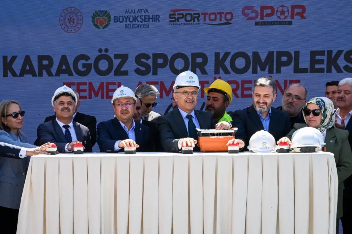 Malatya’da Sporun Geleceğine Yatırım: TOKİ Karagöz Spor Kompleksi Temeli Dualarla Atıldı