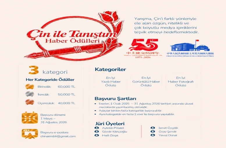 Çin ile Tanıştım Haber Ödülleri Başladı: 60 Bin TL Ödül Fırsatını Kaçırmayın!