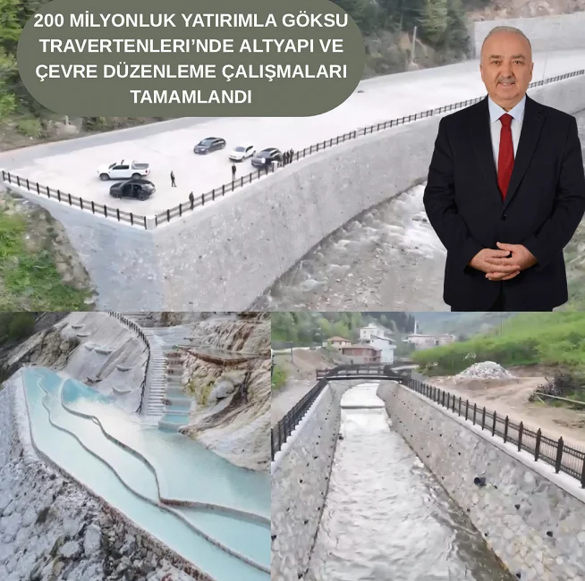 Göksu Travertenleri’ne 200 Milyon Liralık Yatırım: Doğal Güzellikler Modern Tesislerle Buluşuyor