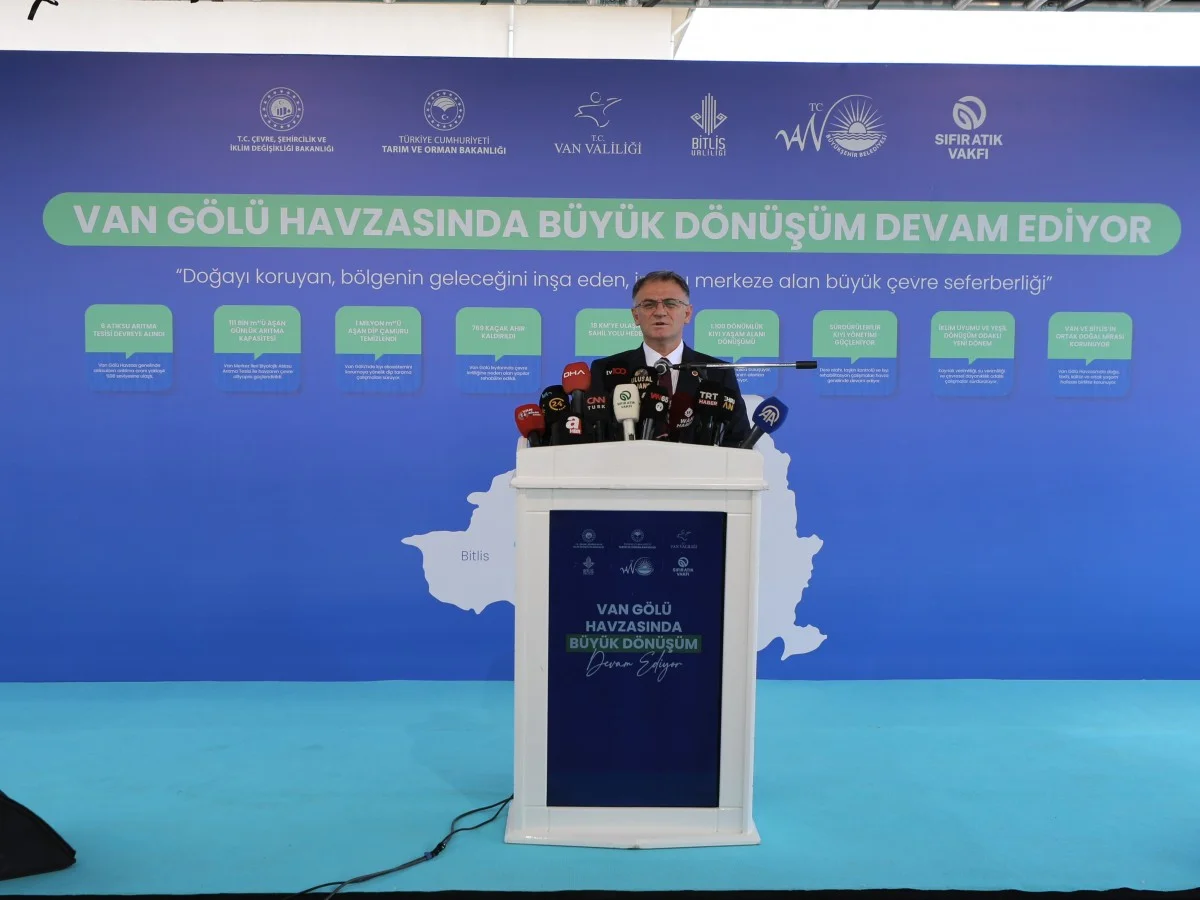Van Gölü’nü Kurtarma Operasyonu: 12 Milyar TL’lik Dev Yatırımlar ve 2 Milyon Metreküp Çamur Temizliği