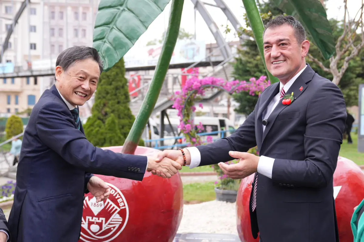 Giresun ve Japon Kardeş Şehri Sagae’den Dostluk Anıtı: Kirazın Ördüğü Kültürel Köprü