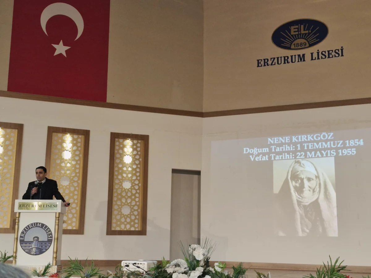 Erzurum Lisesi’nde Nene Hatun Anıldı: Arşiv Belgeleriyle Destansı Mücadele Anlatıldı