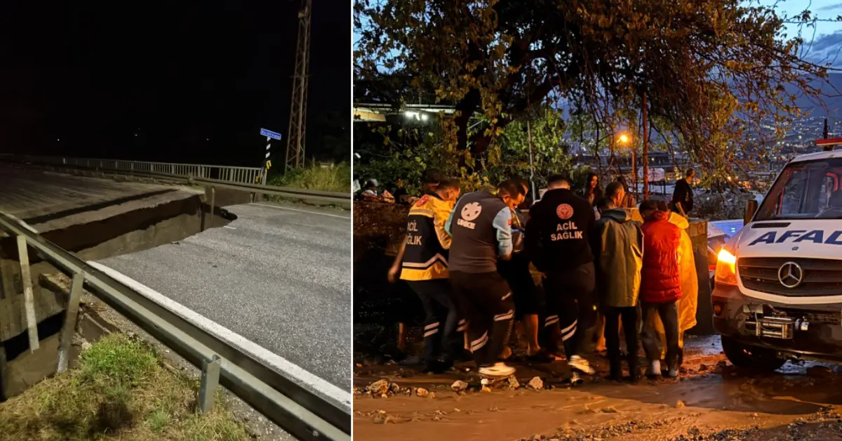 Hatay’da Şiddetli Sel: Köprü Yıkıldı, Bir Can Kaybı Yaşandı